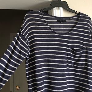 Navy & white striped long sleeve